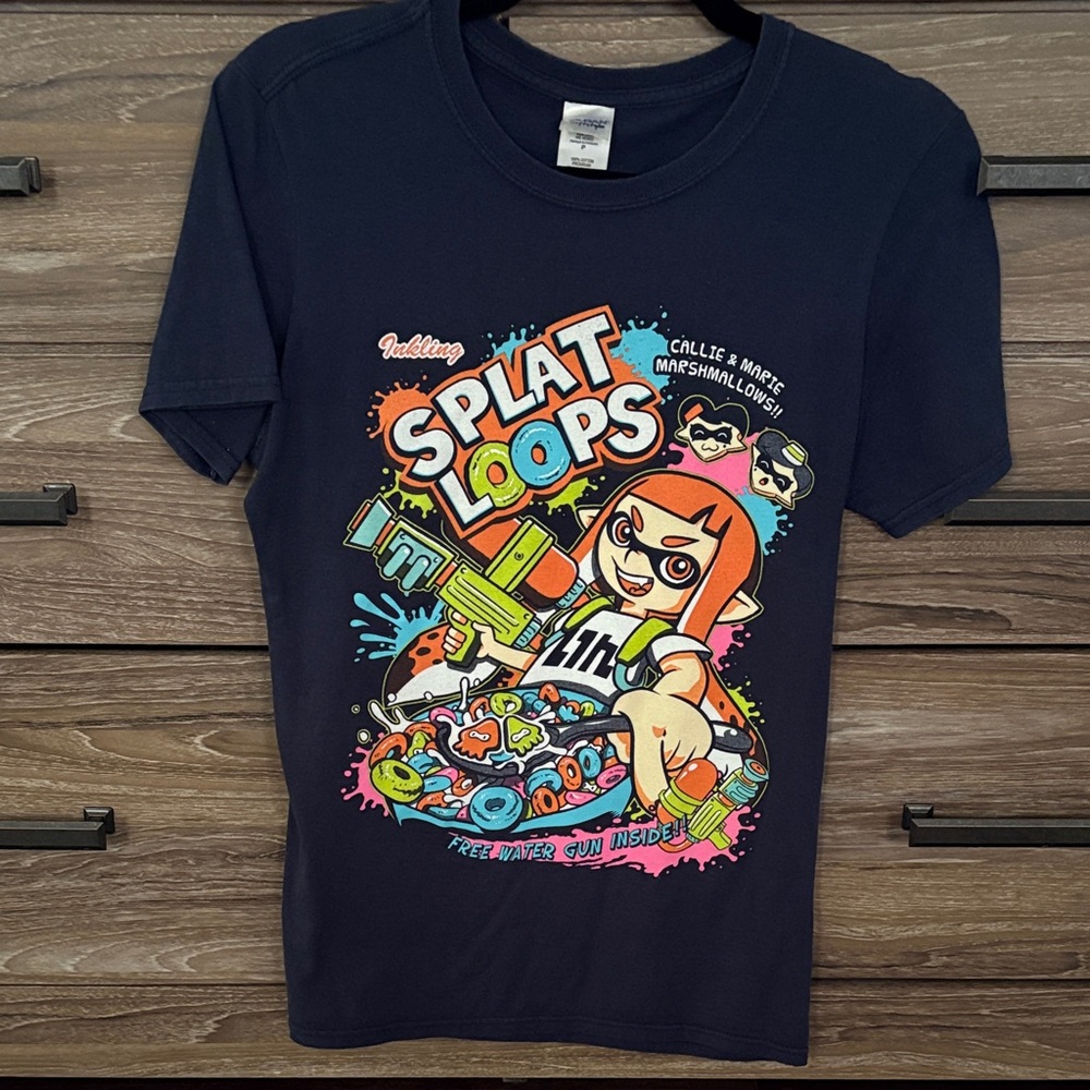 Nintendo Splatoon Splat Loops Tshirt Size S